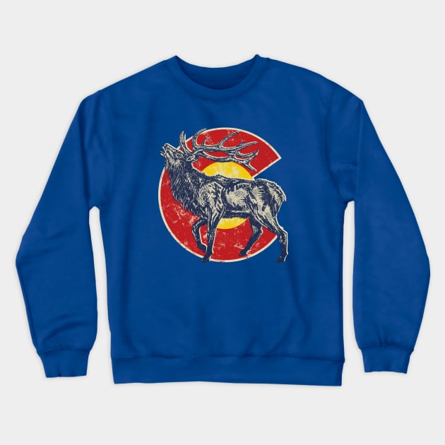 colorado elk Crewneck Sweatshirt by inkzella